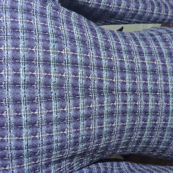 Pendleton Lavender Purple Plaid Blazer 100% Wool Tab Sleeves Cropped Sz 10P - Picture 7 of 11